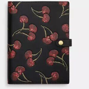 Coach Cherry Print Notebook